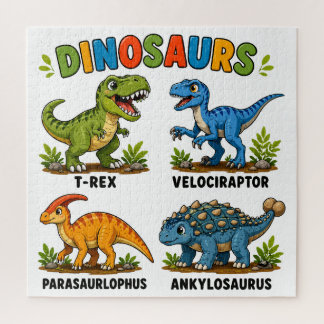 Dinosaur Species Learning for Kids Jigsaw Puzzle