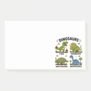 Dinosaur Species Learning for Kids Post-it Notes