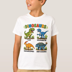 Dinosaur Species Learning for Kids T-Shirt