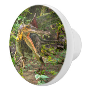 Dinosaur Spinosaurus Ceramic Knob
