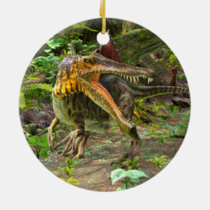 Dinosaur Spinosaurus Ceramic Tree Decoration