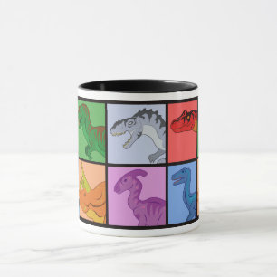 Dinosaur Squares Mug