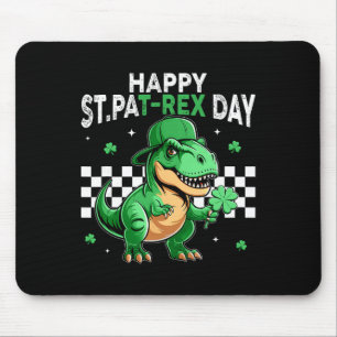 Dinosaur St Patricks Day Happy St Pat T Rex Day Bo Mouse Mat