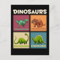 Dinosaur Stegosarus T-rex Triceratops Dino