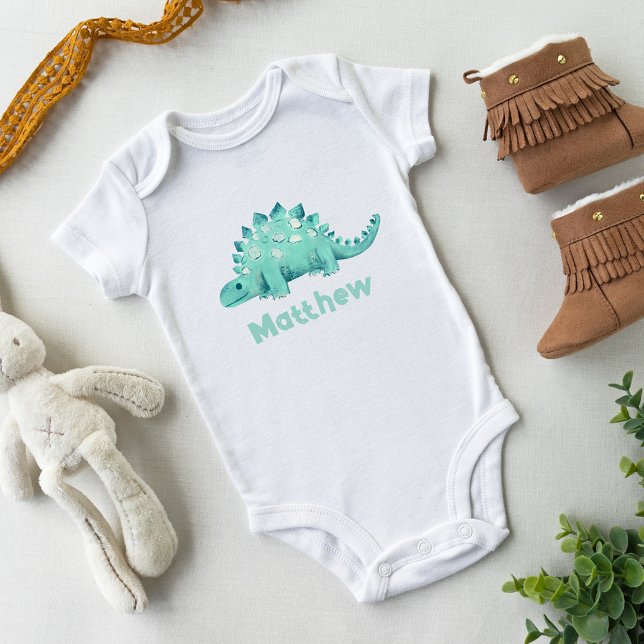 Dinosaur Stegosaurus Baby Bodysuit (Creator Uploaded)