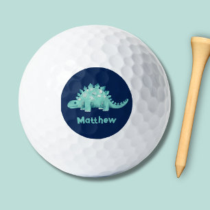 Dinosaur Stegosaurus First Name Golf Balls