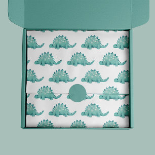 Dinosaur Stegosaurus Kids Birthday Tissue Paper