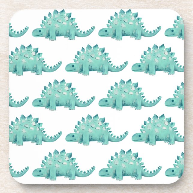 Dinosaur Stegosaurus pattern Coaster (Front)