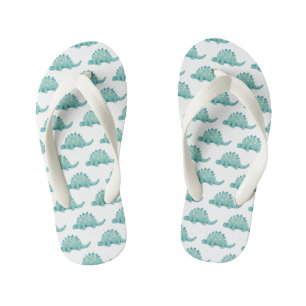 Dinosaur Stegosaurus Pattern Kid's Flip Flops