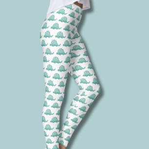 Dinosaur Stegosaurus Pattern Leggings