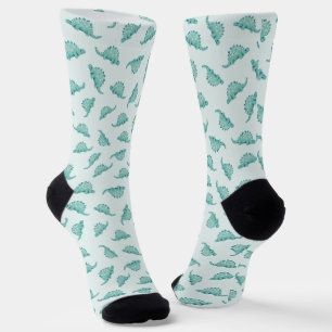 Dinosaur Stegosaurus pattern Socks