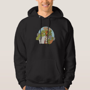 Dinosaur Stone Age Dino Weightlifting Bodybuilding Hoodie