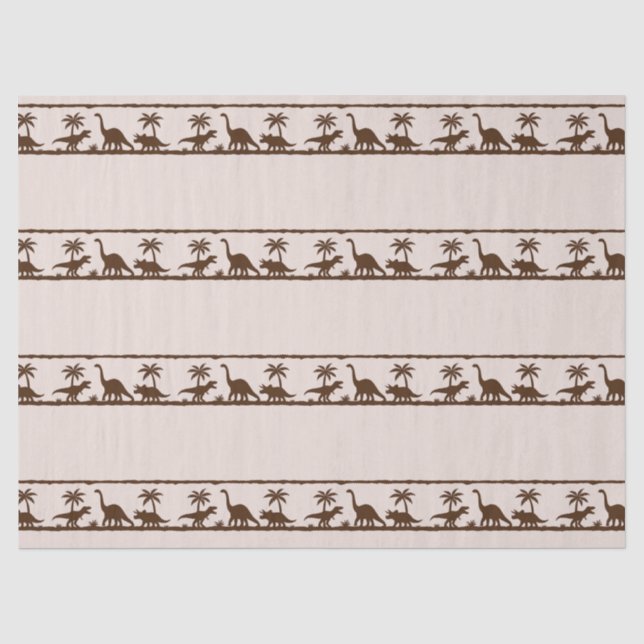 Dinosaur Stripe Tissue Paper (Front)