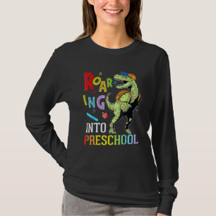 Dinosaur Student Roaring Into Preschool First Day  T-Shirt