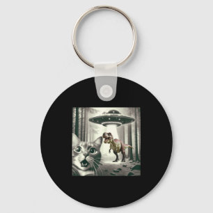Dinosaur T Alien Cat Selfie UFO Rex Key Ring