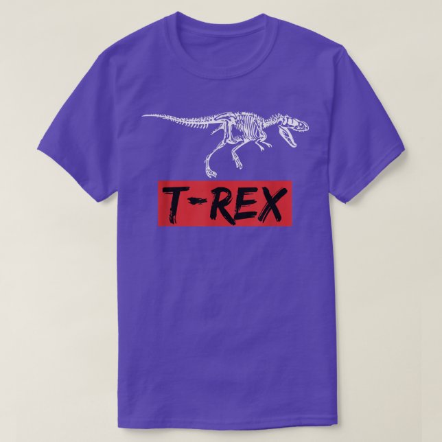 Dinosaur T Re Bones Skeleton  T-Shirt (Design Front)