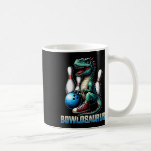 Dinosaur T-rex Bowling Graphic Funny Dino Bowler K Coffee Mug