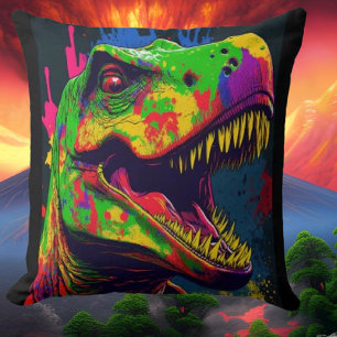 Dinosaur T Rex Boy Cushion