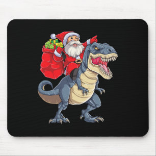 Dinosaur T Rex Christmas Santa Boys Men Girls Xmas Mouse Mat