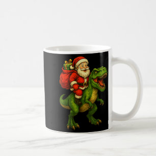 Dinosaur T Rex Christmas Santa Dinosaur Xmas Boys  Coffee Mug