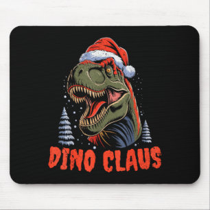 Dinosaur T-rex Christmas Tree Dino Claus Pajamas X Mouse Mat