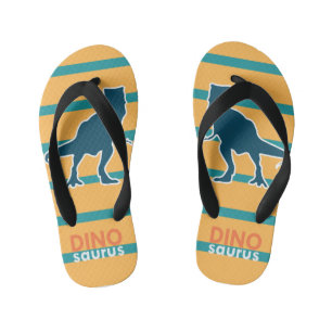 Dinosaur T-rex colourful boy Kid's Flip Flops