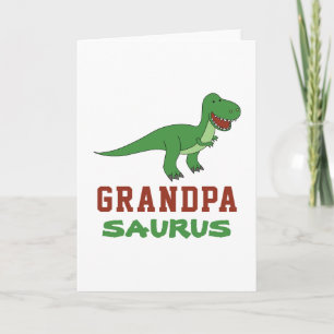 Dinosaur T-Rex Dino Granddad Abuelo Grandpasaurus Card