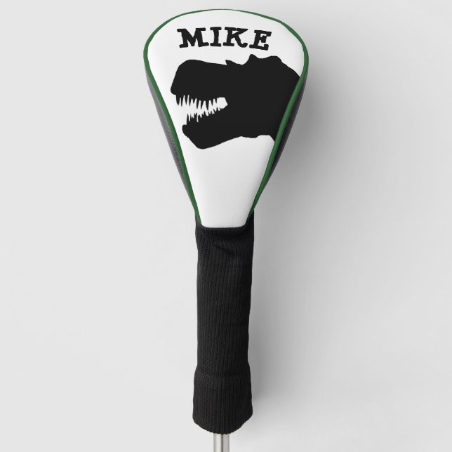 DINOSAUR T-REX GOLF DRIVER COVER PERSONALIZED (Front)