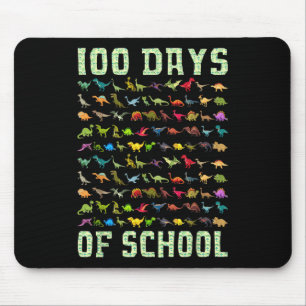 Dinosaur T Rex Happy 100th Day Of School Gifts 100 Mouse Mat