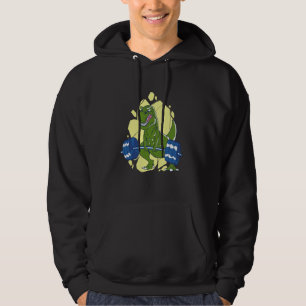 Dinosaur T-Rex Hates Burpees Fitness Gym Workout Hoodie