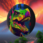 Dinosaur T Rex Jurassic Colourful 3 Cm Round Badge<br><div class="desc">Dinosaur Colourful Step into a world of prehistoric wonder with Love Dinosaurs Button's collection of dinosaur party pin badges! These unique and custom-designed pins are the perfect way to transport your kids back to the dinosaur age, sparking their imagination and curiosity. Whether it's for a birthday party or just a...</div>