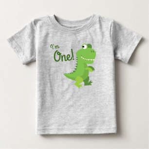 Dinosaur T-rex Kids 1st Birthday Dino Party Baby T-Shirt
