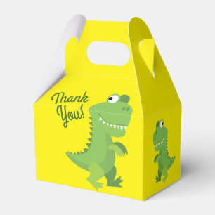 Dinosaur T-rex Kids 1st Birthday Dino Party Favour Box