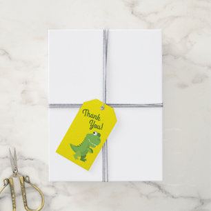 Dinosaur T-rex Kids 1st Birthday Dino Party Gift Tags