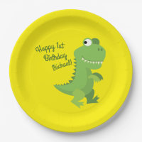 Dinosaur T-rex Kids 1st Birthday Dino Party