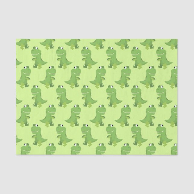 Dinosaur T-rex Kids 1st Birthday Dino Party Tissue Paper (Front)