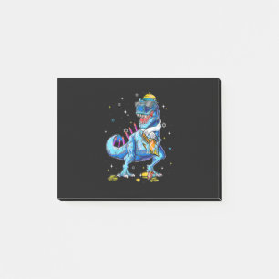 Dinosaur T-rex Menorasaurus Happy Hanukkah Menorah Post-it Notes