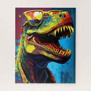 Dinosaur T Rex Modern World Kids Jigsaw Puzzle