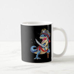 Dinosaur T Rex Pirate Jolly Roger Halloween Gifts Coffee Mug
