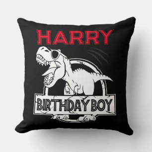 Dinosaur T Rex ROAR BIRTHDAY BOY Cushion