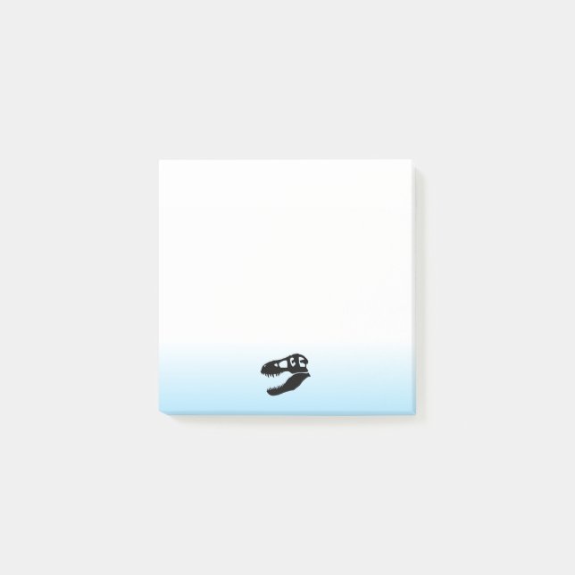 Dinosaur T. rex Skull Post-it Notes (Front)