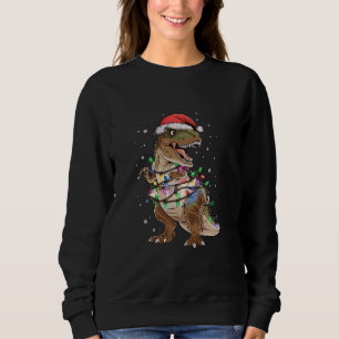 Dinosaur T-rex Tree Christmas Sweater Xmas Dino