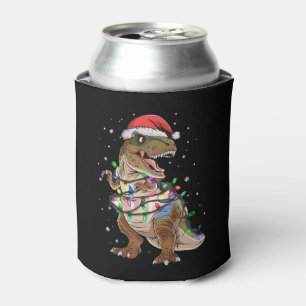 Dinosaur T-rex Tree Christmas Sweater Xmas Dino Can Cooler