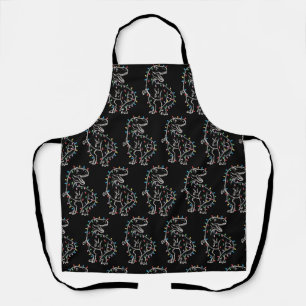 Dinosaur T-rex Tree Christmas Xmas Pet Dino Trex  Apron
