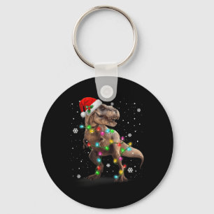 Dinosaur T-rex Tree Christmas Xmas Pet Dino Trex Key Ring