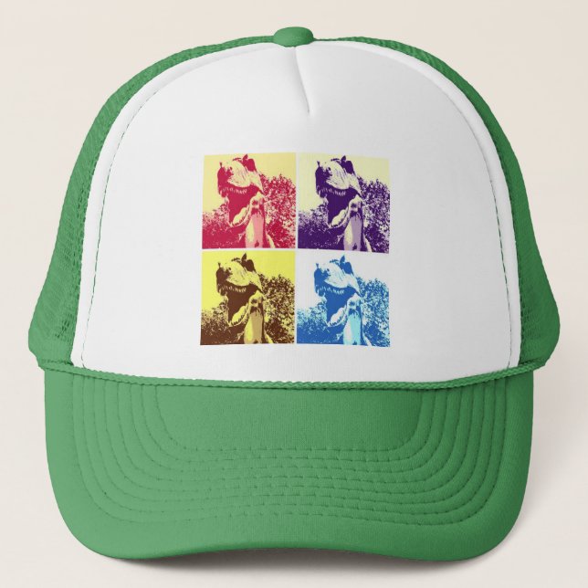 Dinosaur T-Rex Trucker Hat (Front)
