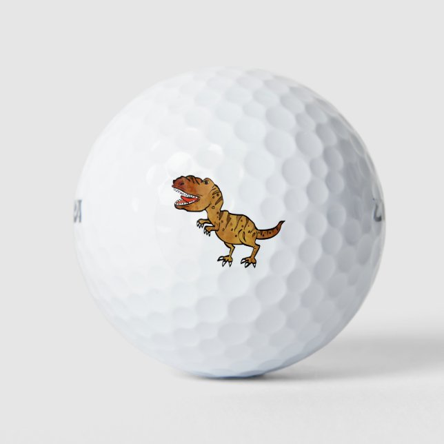 Dinosaur T rex tyrannosaurus animal Golf Balls (Front)