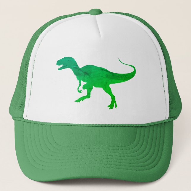 Dinosaur T-Rex Tyrannosaurus Personalised Trucker Hat (Front)