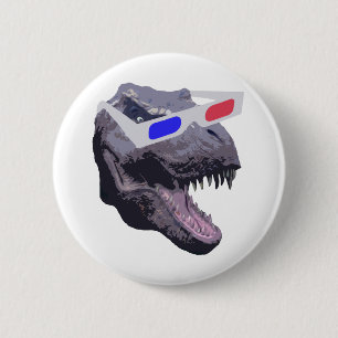 Dinosaur t-shirts 6 cm round badge