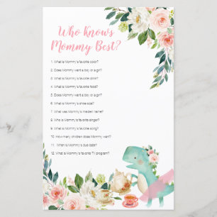 Dinosaur Tea Party Who Knows Mummy Best